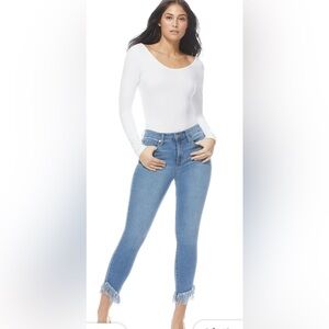 Sofia by Sofia Vergara Light Blue Cropped Jeans
